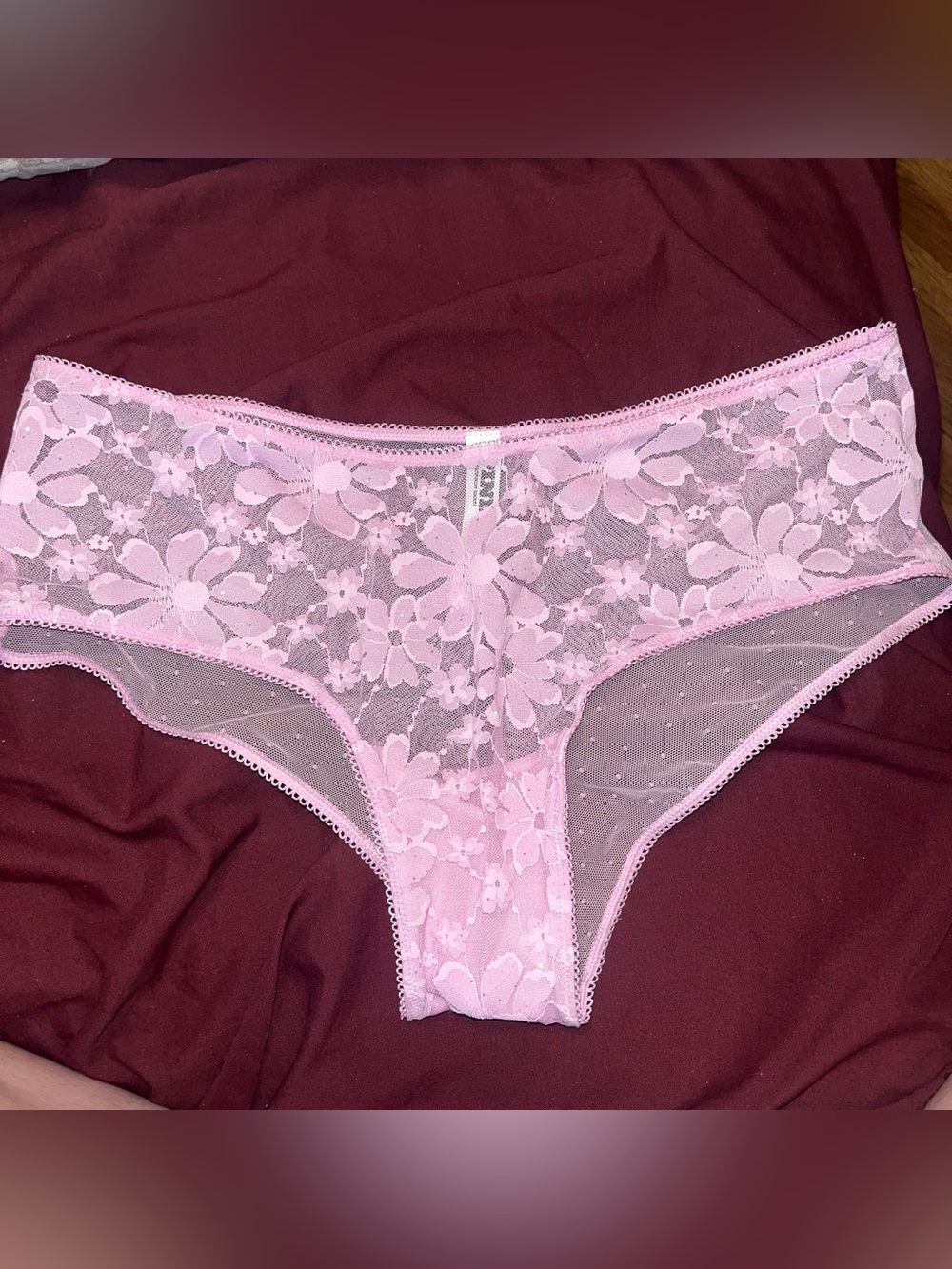 Victorias secret floral lace bikini panty